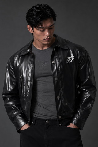  Áo Khoác Degrey Simili Black Jacket D Logo - JKDSI 