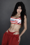  Áo Degrey Gym Sport Bra màu Trắng Đỏ thể thao - BRATRADO 
