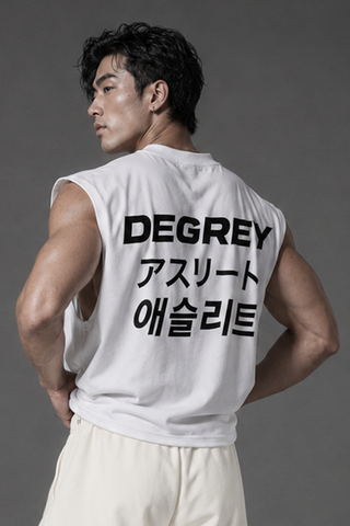  Degrey Korea Japan màu TRẮNG áo ba lỗ Tanktop Cotton - TANKJPKTRANG 