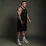  Áo ba lỗ Degrey Tanktop màu đen BASIC thể thao - TANKBADEN 
