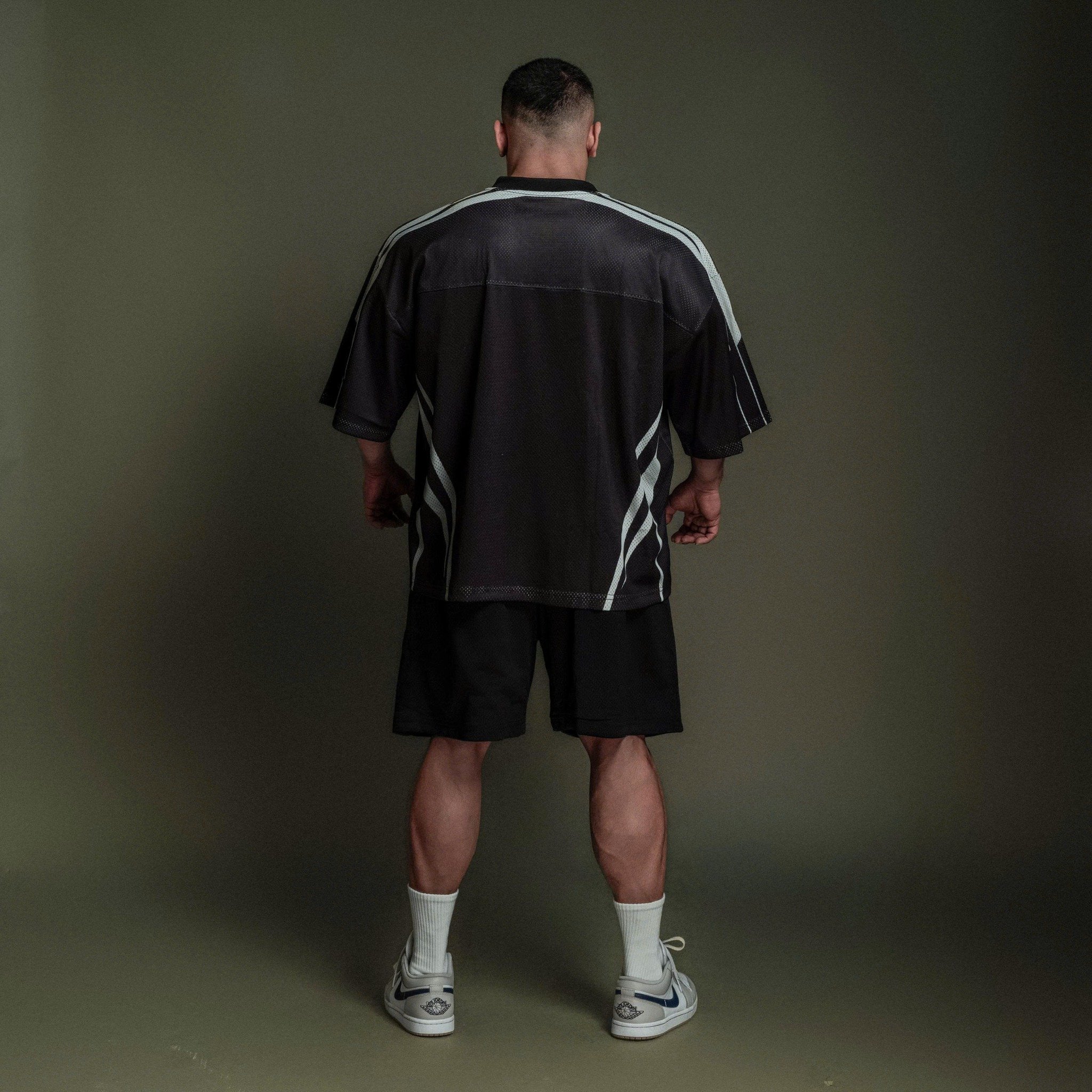  Áo thun thể thao màu BLACK FANG Degrey Jersey 84 cổ tim - JERFANGD 