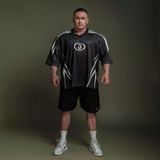  Áo thun thể thao màu BLACK FANG Degrey Jersey 84 cổ tim - JERFANGD 