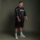  Áo thun thể thao màu CYBER GREEN NEON Degrey Jersey 84 cổ tim - JERCYBERG 