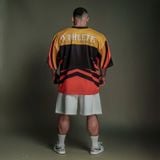  Áo thun thể thao màu CAM BLAZE Degrey Jersey 84 cổ tim - JERBLACAM 