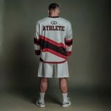  Áo thun tay dài màu trắng Degrey Jersey long sleeve cổ tim thời trang thể thao REDLINE - LONGRELI 
