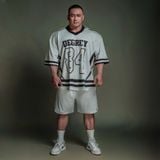 Áo thun thể thao màu TRẮNG CRIMSON Degrey Jersey 84 cổ tim - JERCRIMT 
