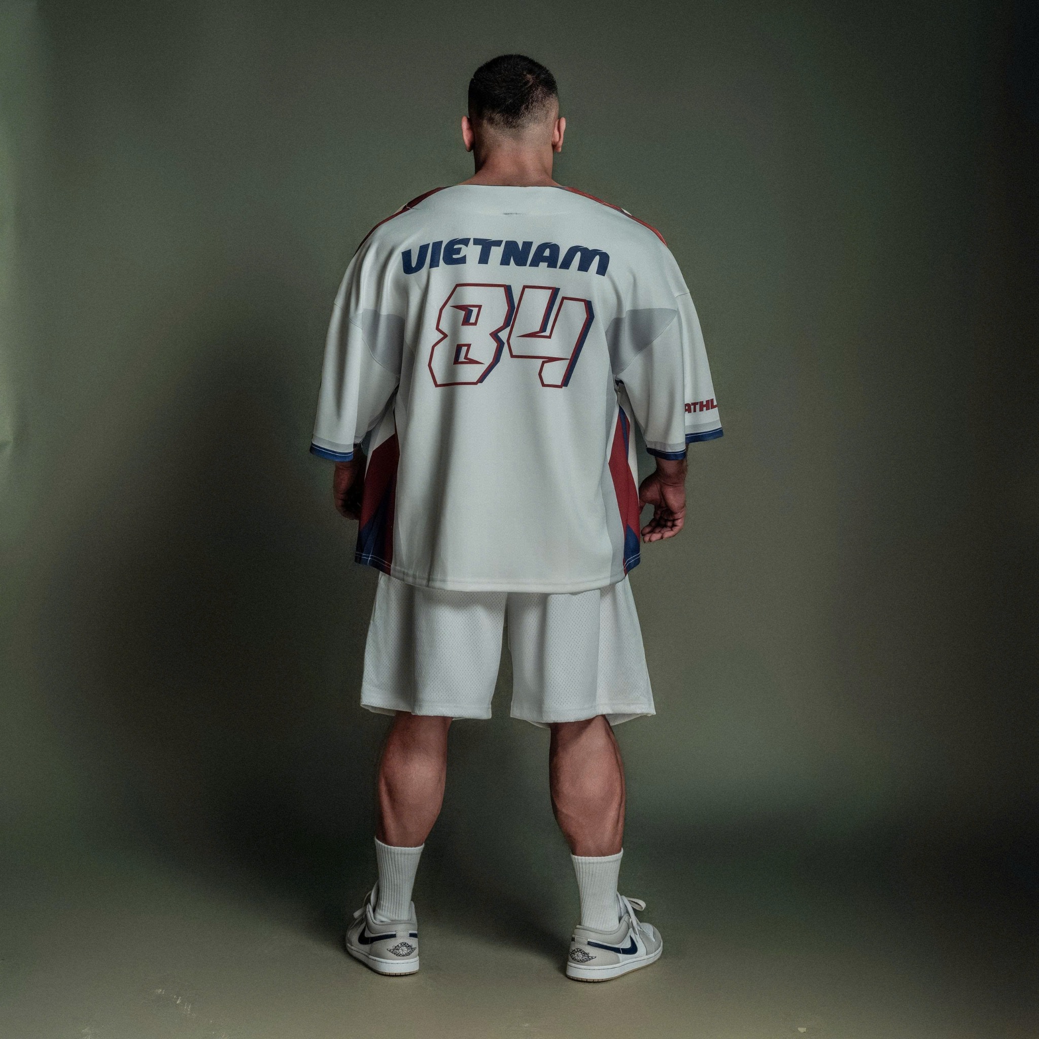  Áo khoác sơmi Jersey Degrey Baseball FLEX màu trắng - BASEFLEX 