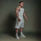  Áo Ba Lỗ Degrey Thun Gân màu TRẮNG TankTop Rib - TANKRIBTRANG 
