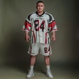  Áo thun Degrey Jersey Striker 84 cổ tim màu trắng in hình thời trang thể thao - JERSTRIT 