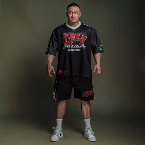  Áo thun Degrey Jersey cổ tim in hình thời trang thể thao nam nữ ss2 màu đen- JERD2 