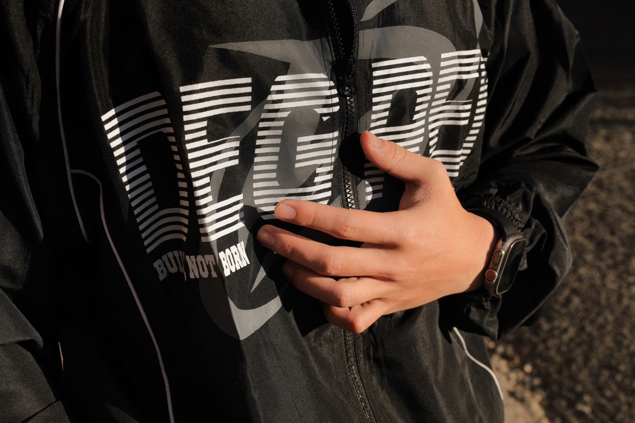  Jacket Degrey Athlete áo khoác dù thể thao màu đen - JACKATHDEN 