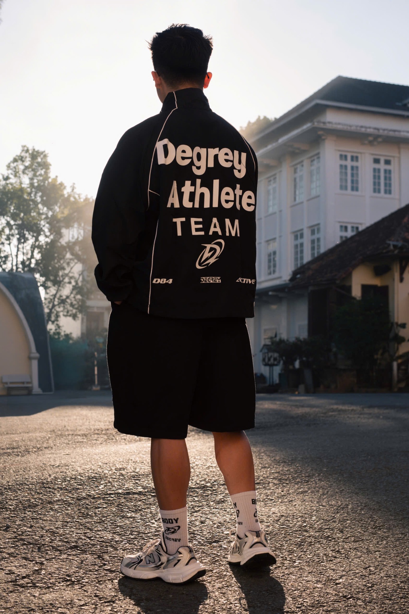  Jacket Degrey Athlete áo khoác dù thể thao màu đen - JACKATHDEN 