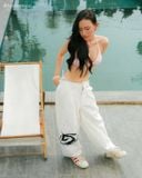  Quần dài Kaki Trắng Degrey Long Pants Logo new D - LOKAKITRANG 