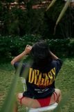  Áo Thun màu NAVY logo Degrey màu VÀNG kiểu dáng rộng Athlete - OVSATHNAYE 