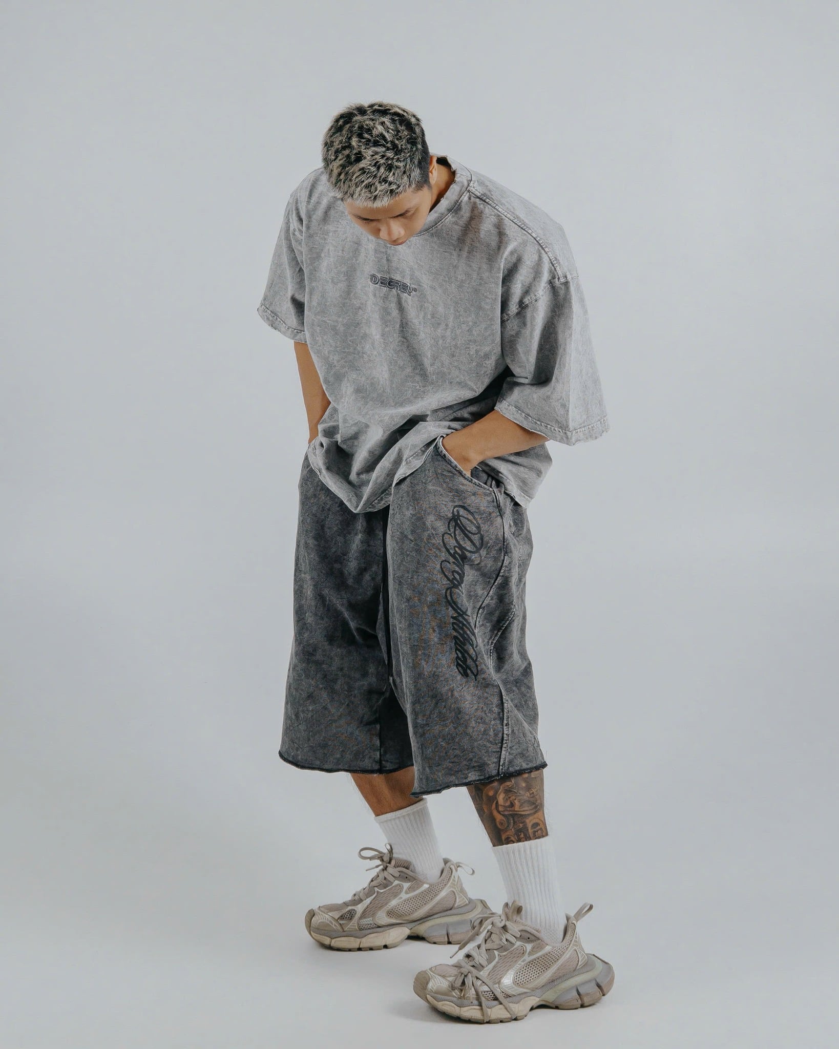  Quần lửng chân cua WAX XÁM Degrey ATHLETE short pant - SHOWAXATH 
