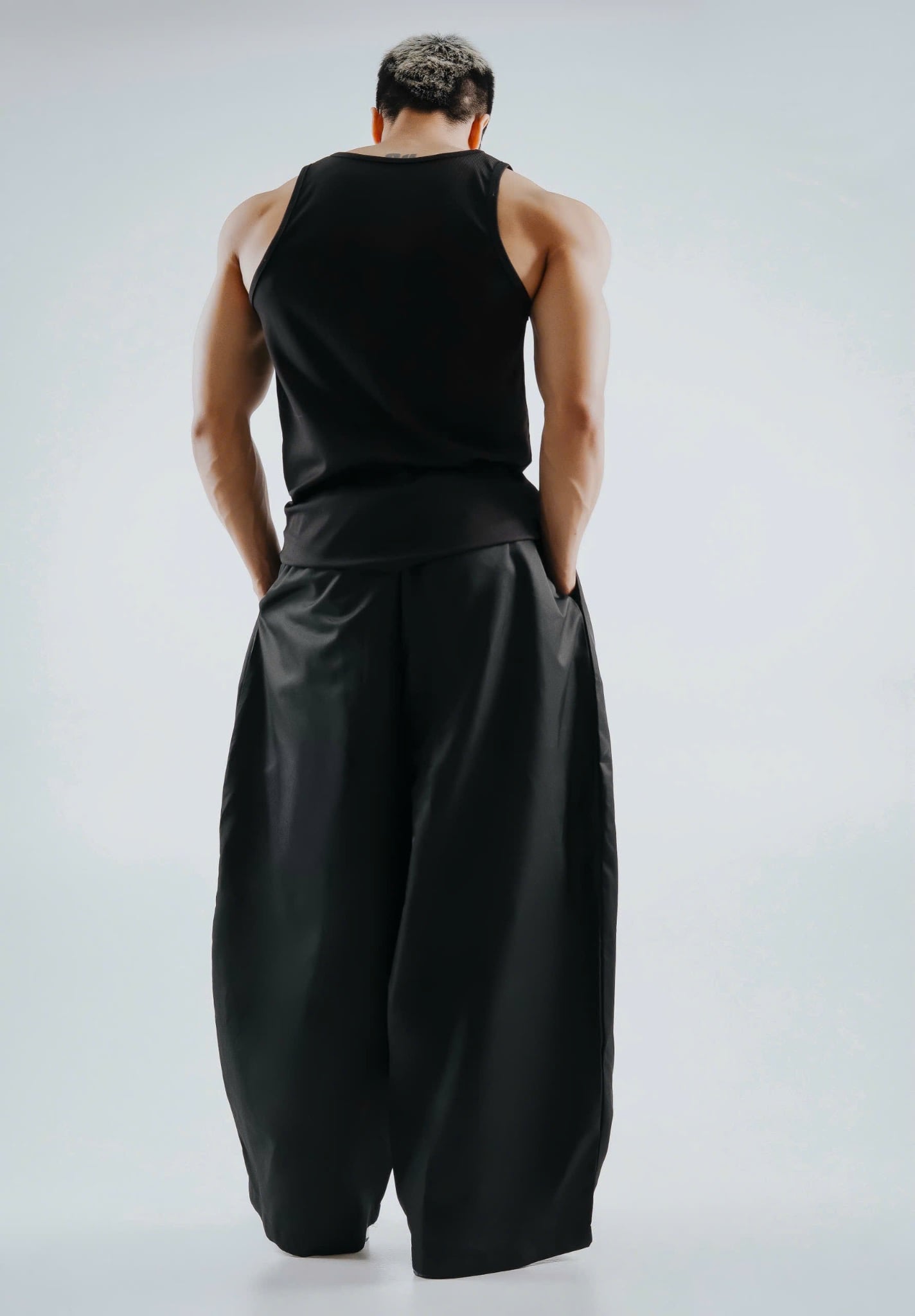  Quần Dài Degrey màu ĐEN Long Pants Micro Poly Thêu Athelete - PAMICRO 