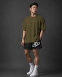  Áo Thun Degrey TC Oversize màu GREEN thêu New Logo - OVSTCGREEN 