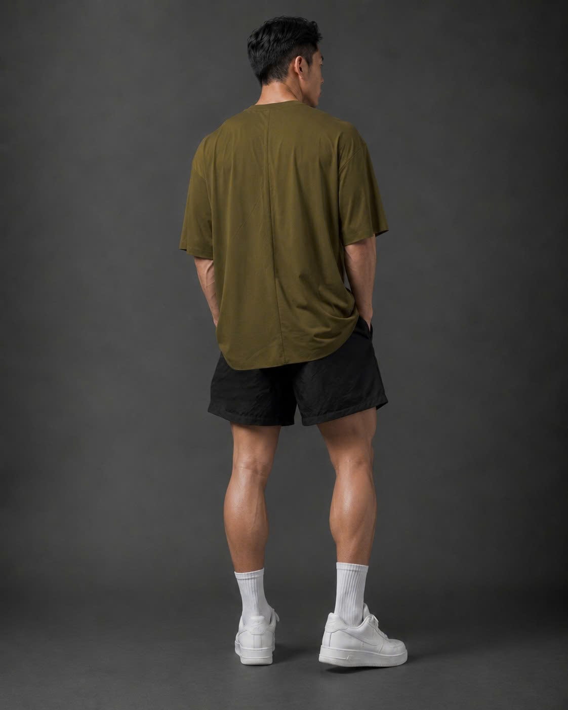  Áo Thun Degrey TC Oversize màu GREEN thêu New Logo - OVSTCGREEN 