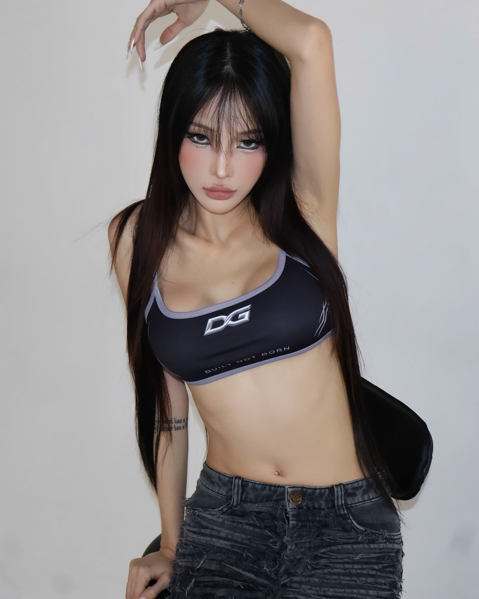  Áo Degrey Gym Sport Bra màu ĐEN XÁM thể thao - BRADEXA 