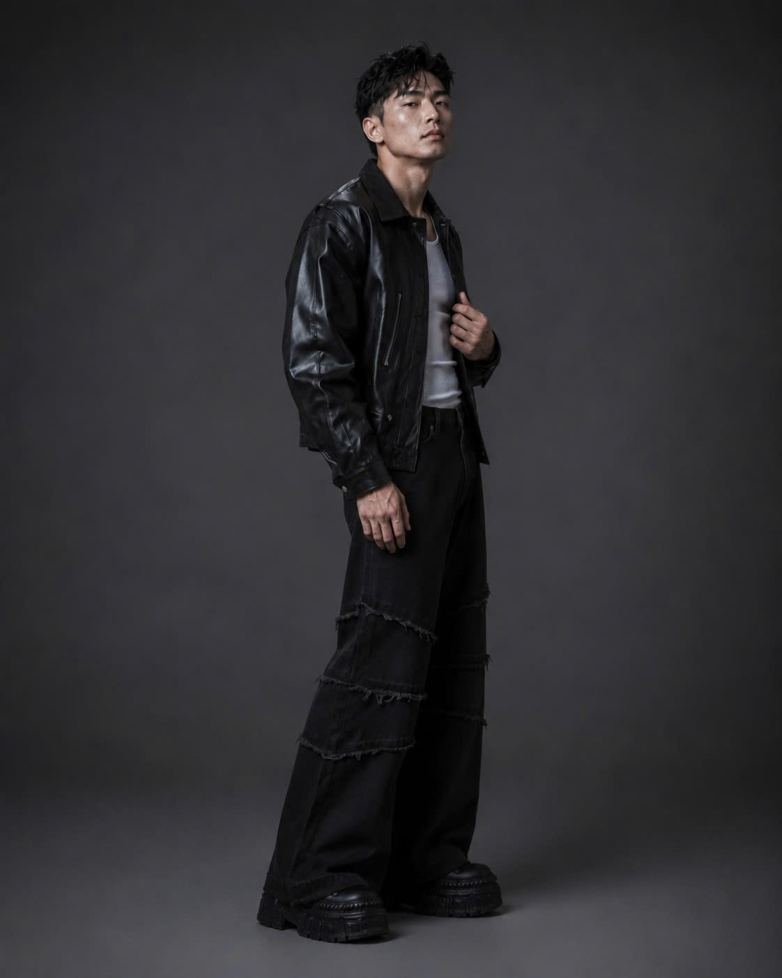  Áo Khoác Degrey Simili Black Jacket D Logo - JKDSI 