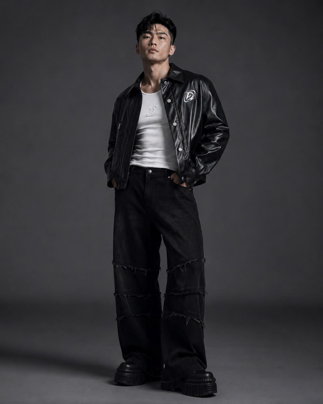  Áo Khoác Degrey Simili Black Jacket D Logo - JKDSI 