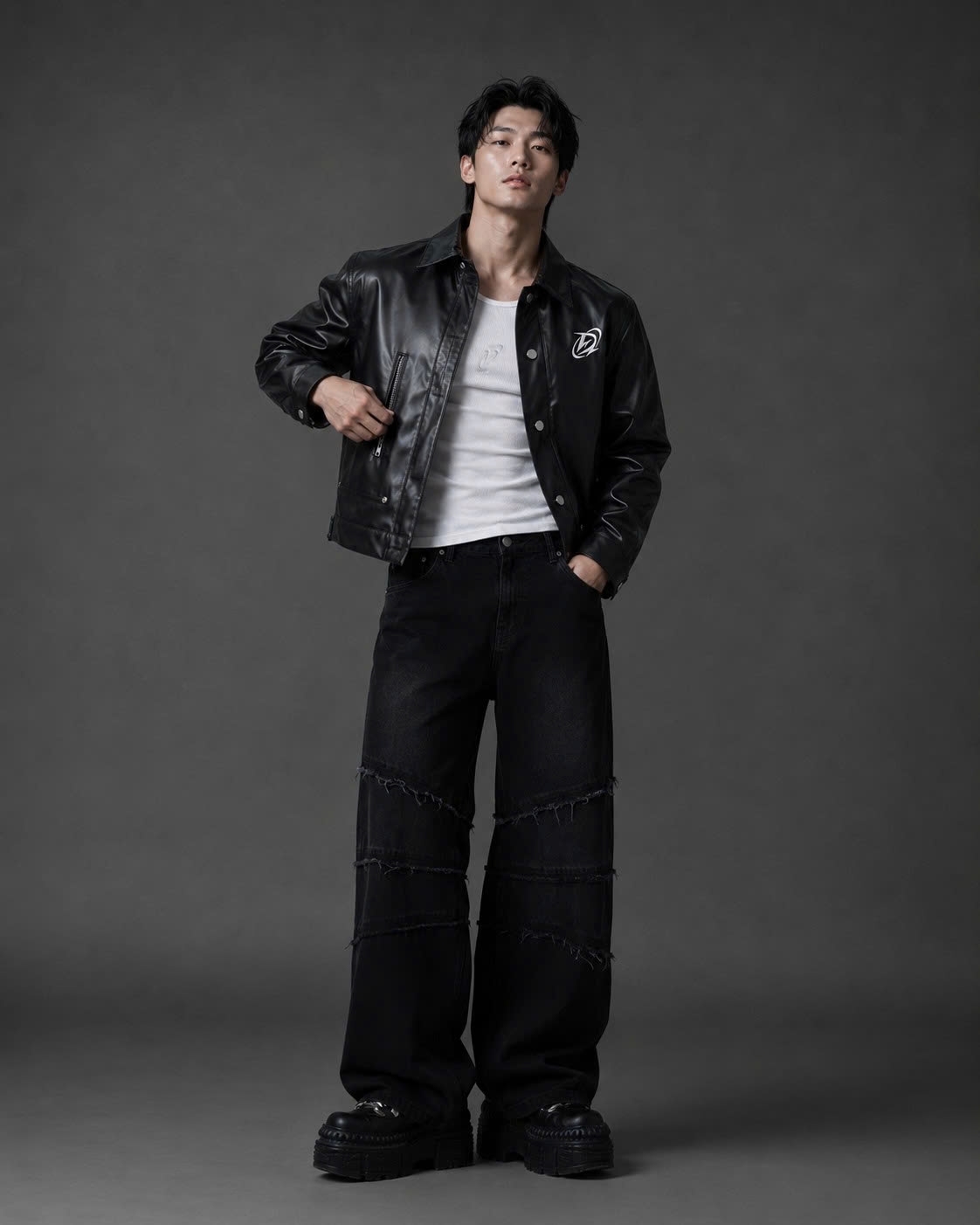  Áo Khoác Degrey Simili Black Jacket D Logo - JKDSI 