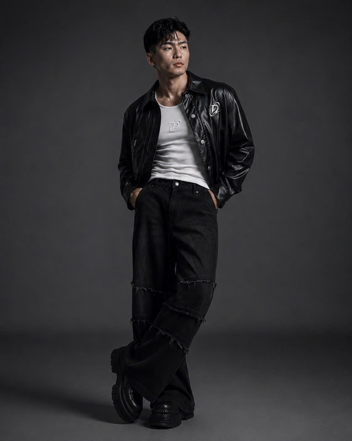  Áo Khoác Degrey Simili Black Jacket D Logo - JKDSI 