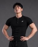  Áo Thun Degrey Rib Henley Black - HENLEYBLACK 