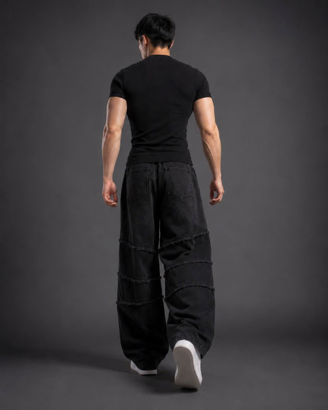  Áo Thun Degrey Rib Henley Black - HENLEYBLACK 