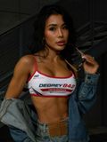  Áo Degrey Gym Sport Bra màu Trắng Đỏ thể thao - BRATRADO 