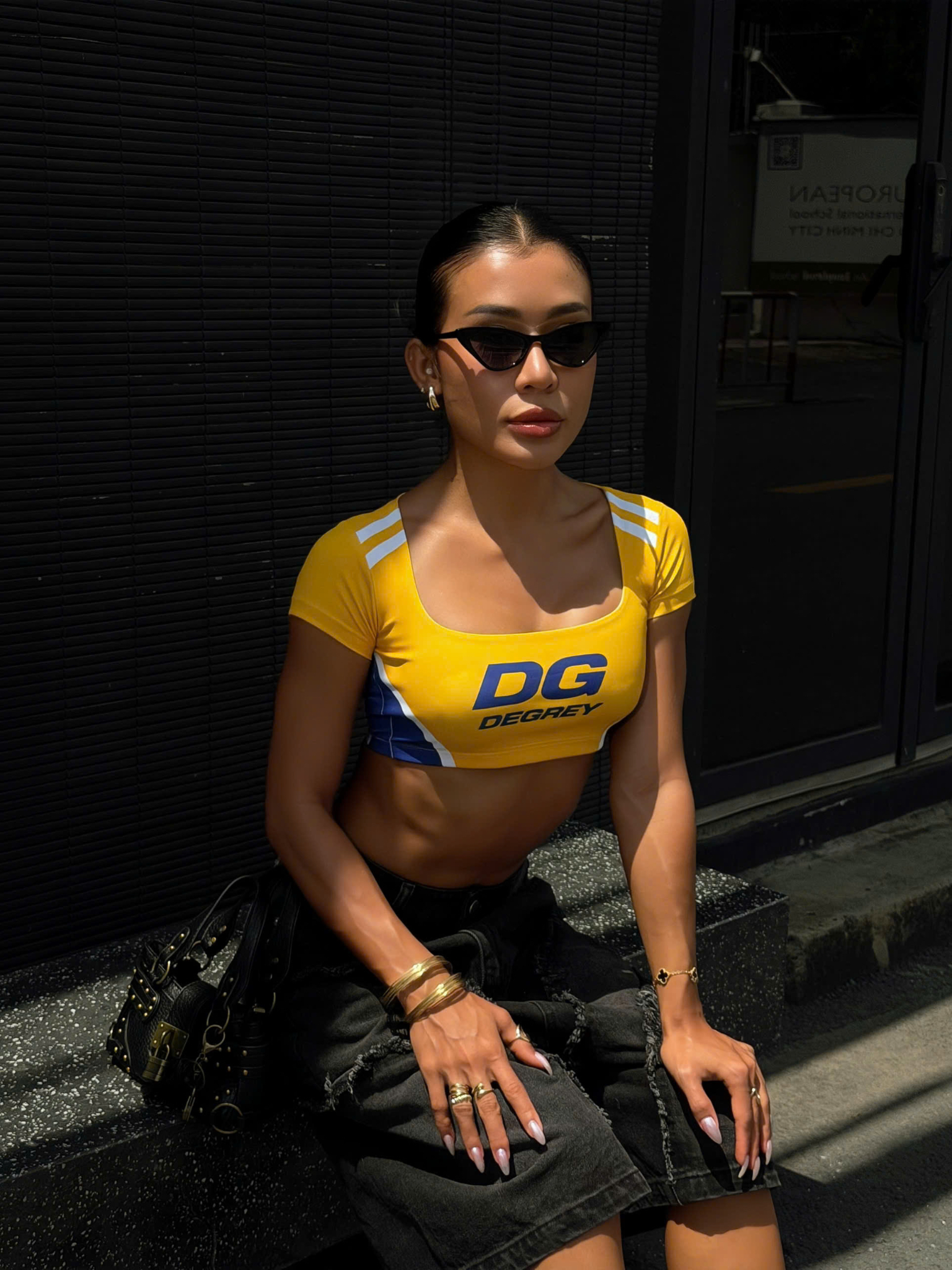  Áo thun Degrey Square Neck Sports Bra Yellow - SQUABRAYEL 