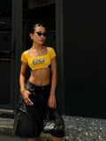  Áo thun Degrey Square Neck Sports Bra Yellow - SQUABRAYEL 
