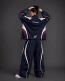  Jacket Degrey màu NAVY THÊU LOGO ATHLETE áo khoác dù thể thao - JKLOGONAVY 