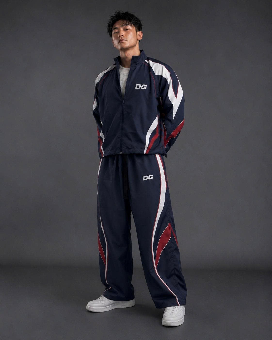  Quần Dài Degrey màu NAVY Long Pants Poly THÊU Logo - PAPOLYNAVY 