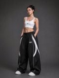  Quần Dài Degrey màu ĐEN TRẮNG Long Pants Poly THÊU Logo - PAPOLYDETRA 