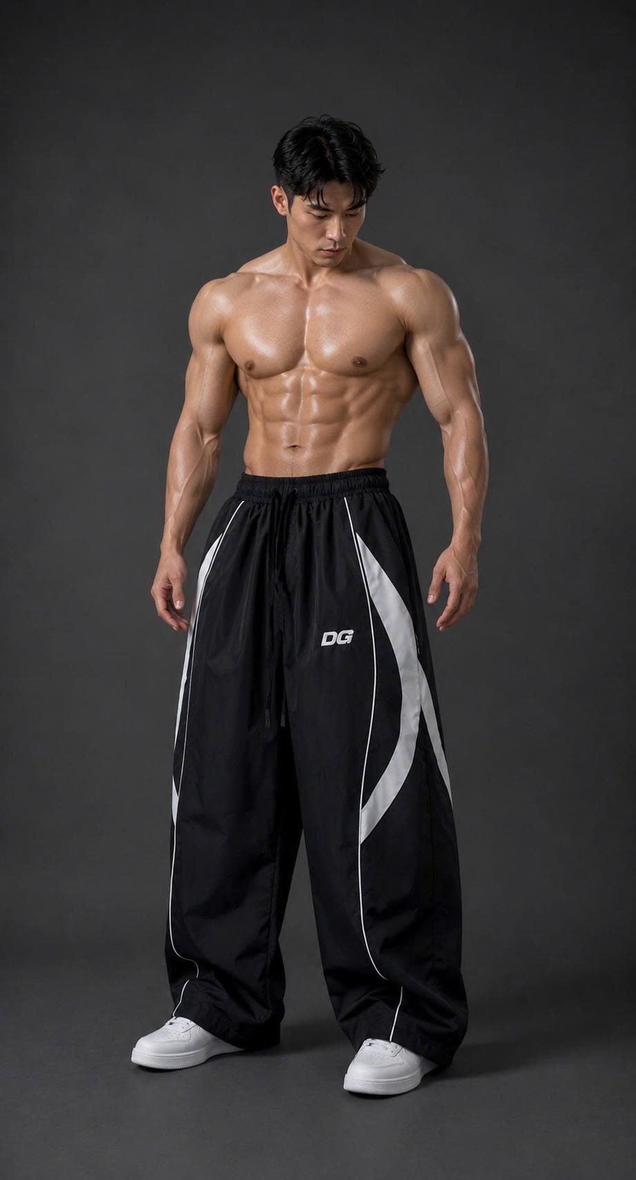  Quần Dài Degrey màu ĐEN TRẮNG Long Pants Poly THÊU Logo - PAPOLYDETRA 
