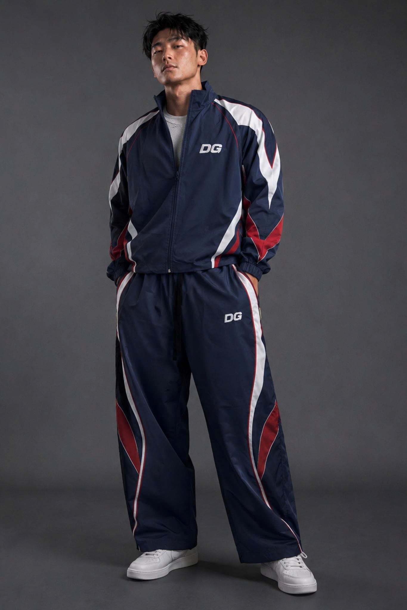  Quần Dài Degrey màu NAVY Long Pants Poly THÊU Logo - PAPOLYNAVY 