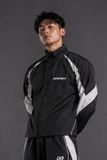  Jacket Degrey màu ĐEN TRẮNG THÊU LOGO ATHLETE áo khoác dù thể thao - JKLOGODETRA 