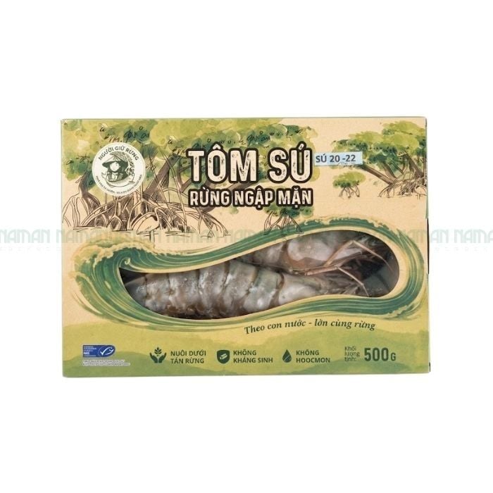 Tôm Sú Nuôi Sinh Thái 10-11 Con Người Giữ Rừng 500G