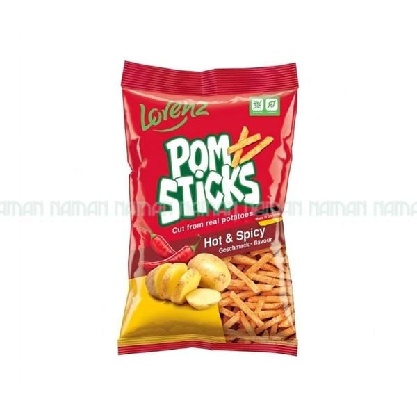 Khoai Tây Chiên Dạng Que Ớt Cay Pomsticks Lorenz 85G