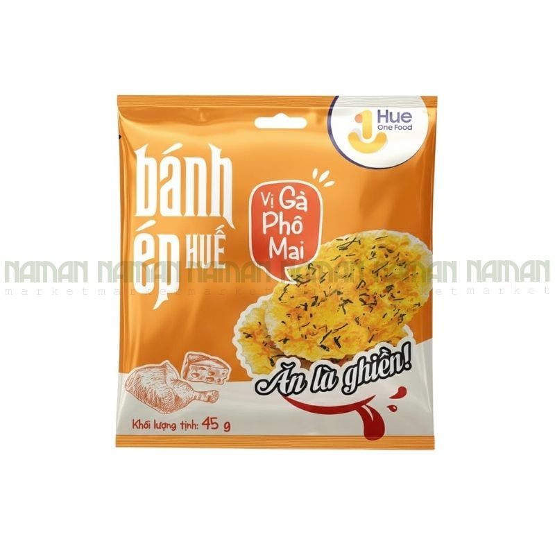 Bánh Ép Vị Gà Phô Mai Hue One Food 45G