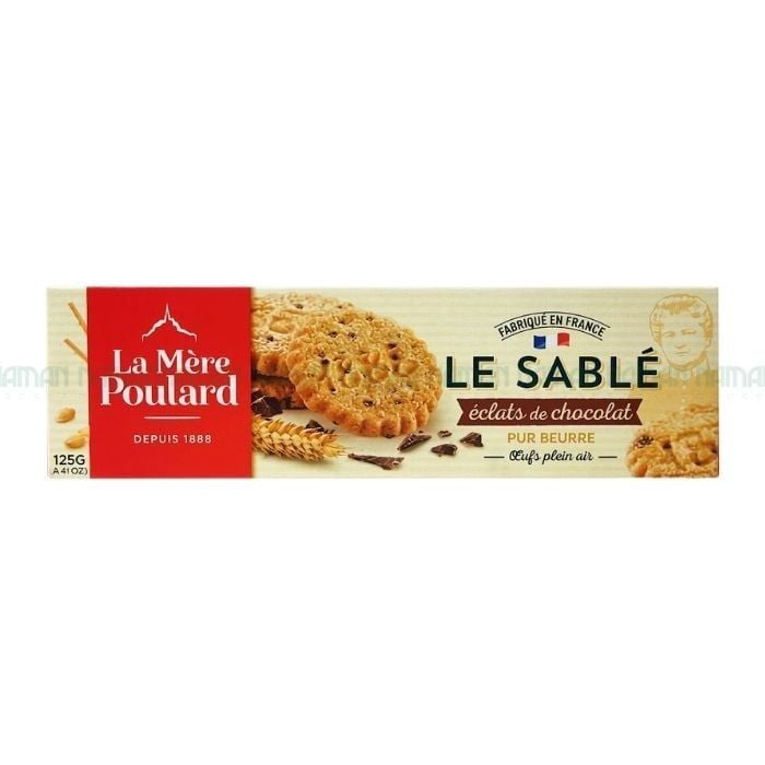 Bánh Quy Chocolate Hạt La Mère Poulard 120G