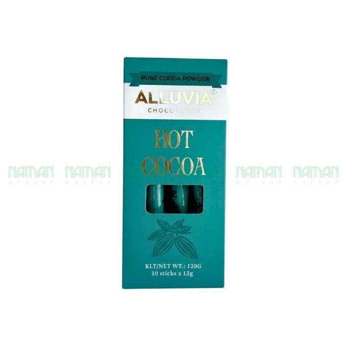 Bột Cacao Nguyên Chất Alluvia 10 Gói 120G