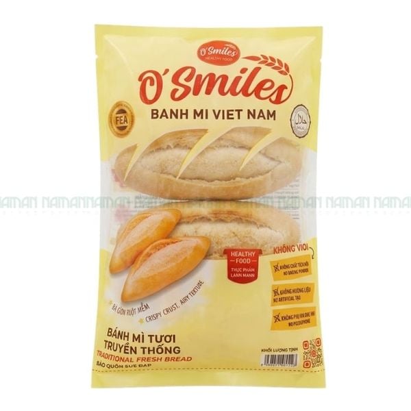 Bánh Mì Tươi Đông Lạnh O'Smiles 70Gx5