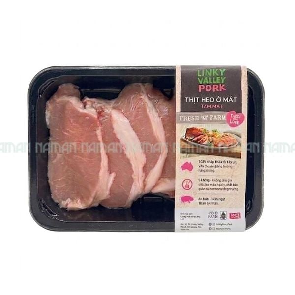 Thịt Heo Úc Cốt Lết Cắt Miếng Linley Valley 500G