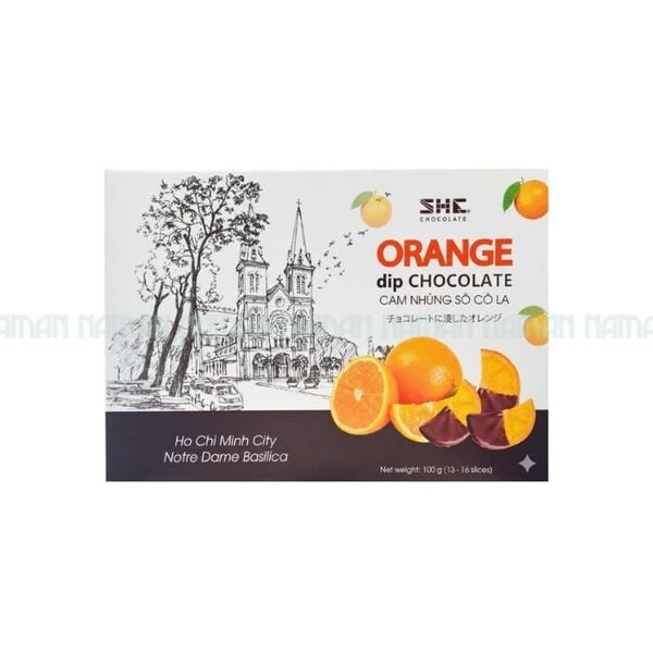 Dried Orange Coated In Dark Chocolate She 100G