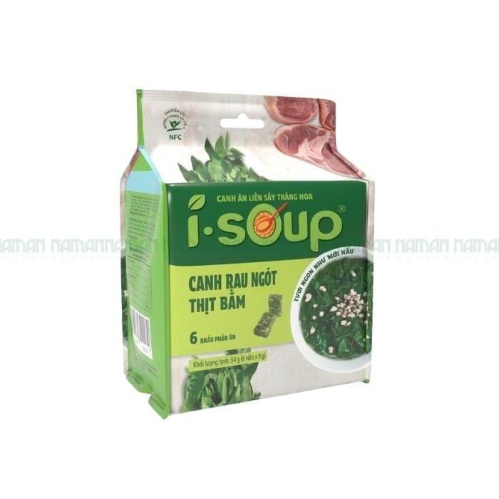 Free-Dried Soup Minced Pork & Sweet Leaves I-Soup 6 Pcs X 9G
