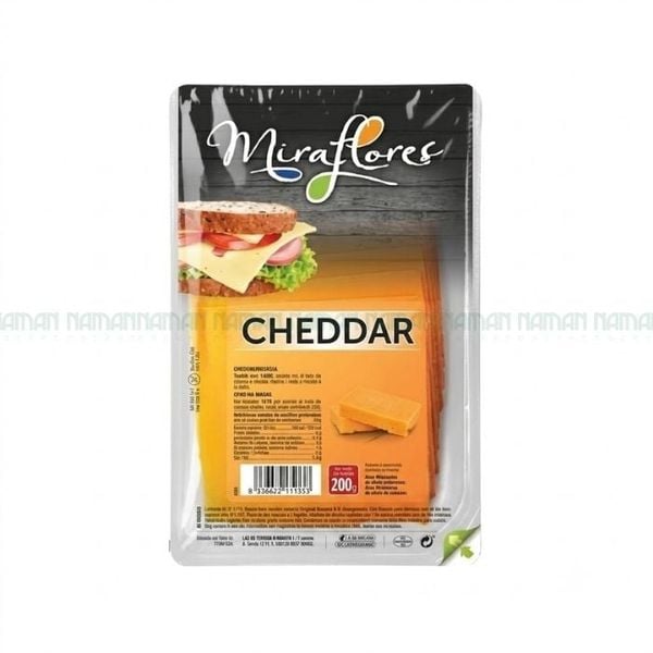 Cheddar Cheese Slices Miraflores 200G