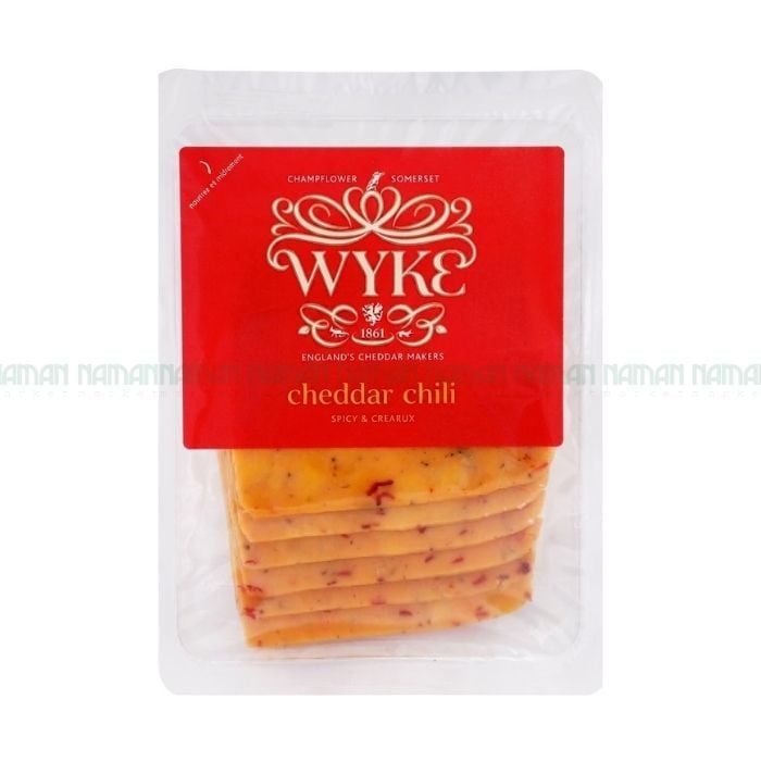 Cheddar Cheese With Chilli Sliced Wyke Farms 160G