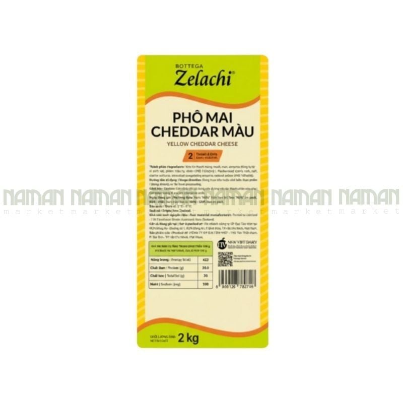 Yellow Cheddar Cheese Bottega Zelachi 100G